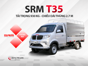 Xe Tải SRM T35 Thùng Khung Mui