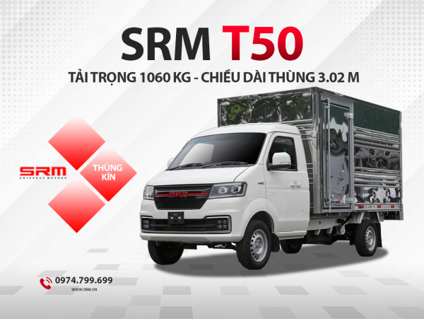 Xe tải SRM T50 Thùng Kín